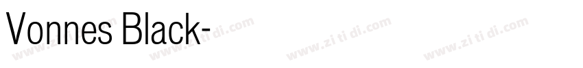 Vonnes Black字体转换